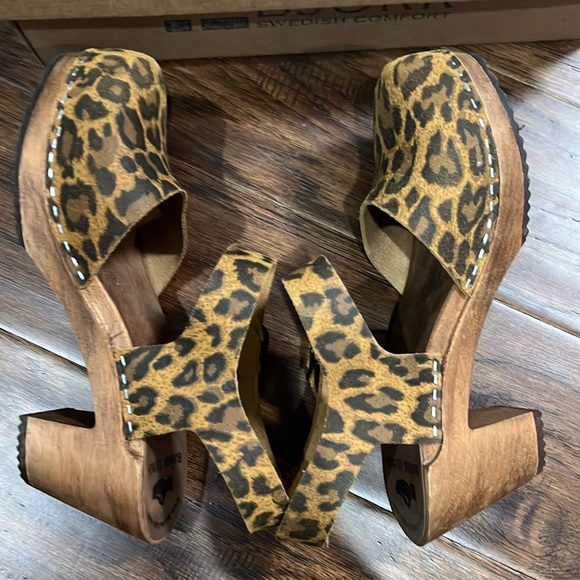 Bjork leopard clogs 37 - Picture 3 of 7